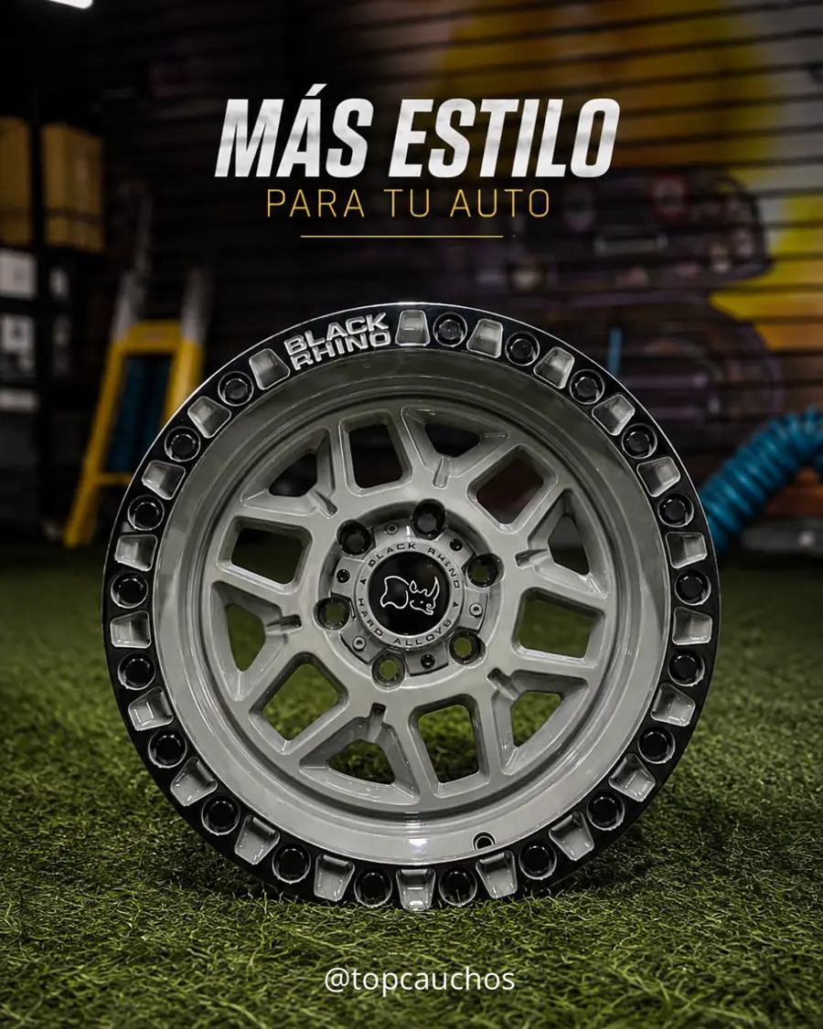 Rin Black Rhino gris con beadlock negro
